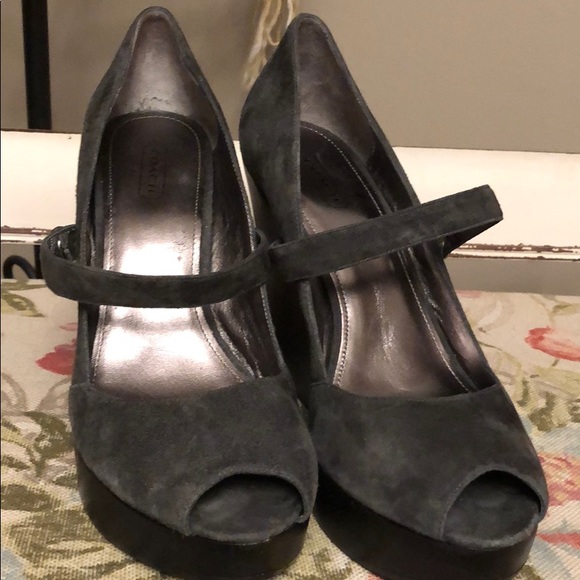 Coach Magda Kidsuede wedges - Picture 4 of 6